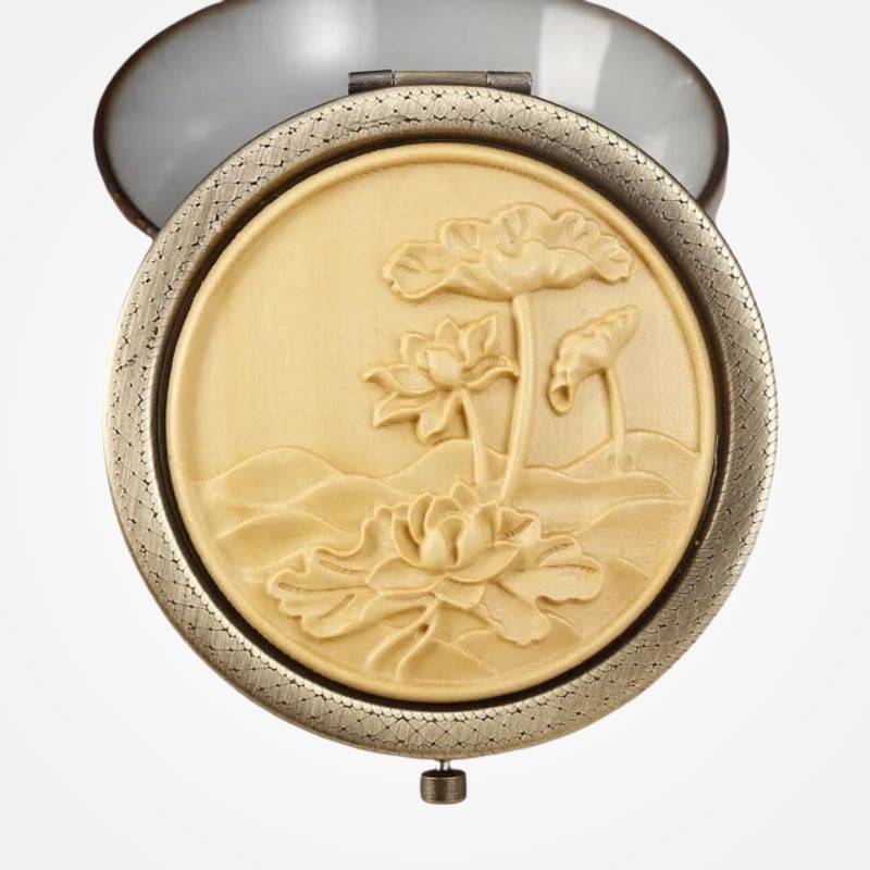 Miroir De Poche Décoratif Bois