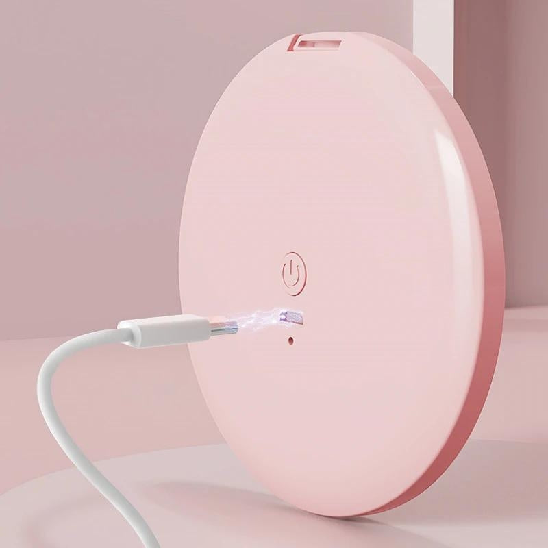 Miroir LED de Poche Lumineux USB | Maquillage Voyage Parfait | Le Sac du Voyageur