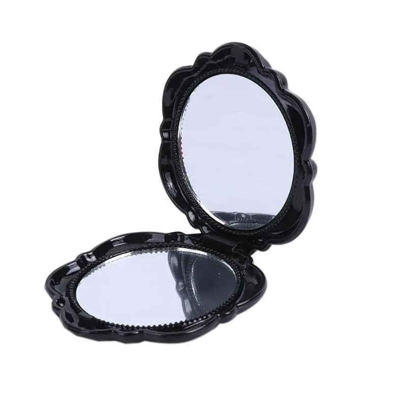 Miroir de Poche Rose Élégant Pliant Compact pour Retouches Voyage | Le Sac du Voyageur