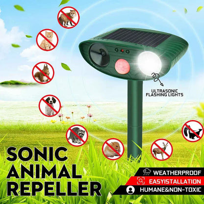 Répulsif d'Extérieur Solaire à Ultrasons – Modèle 2