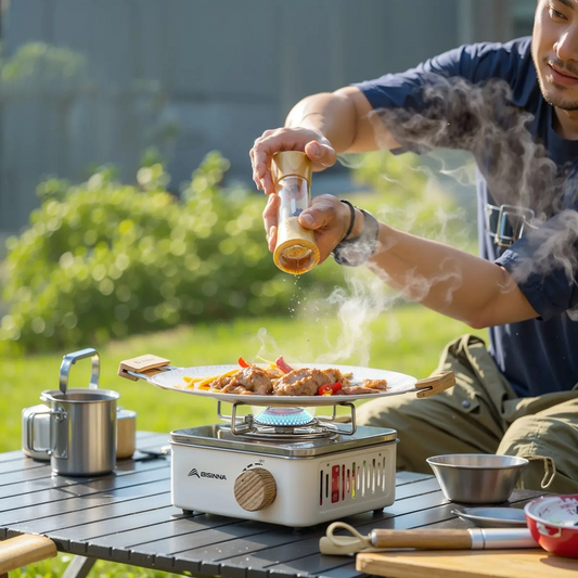 Portable Camping Gas Stove - 2800W High Firepower – coloris Orange