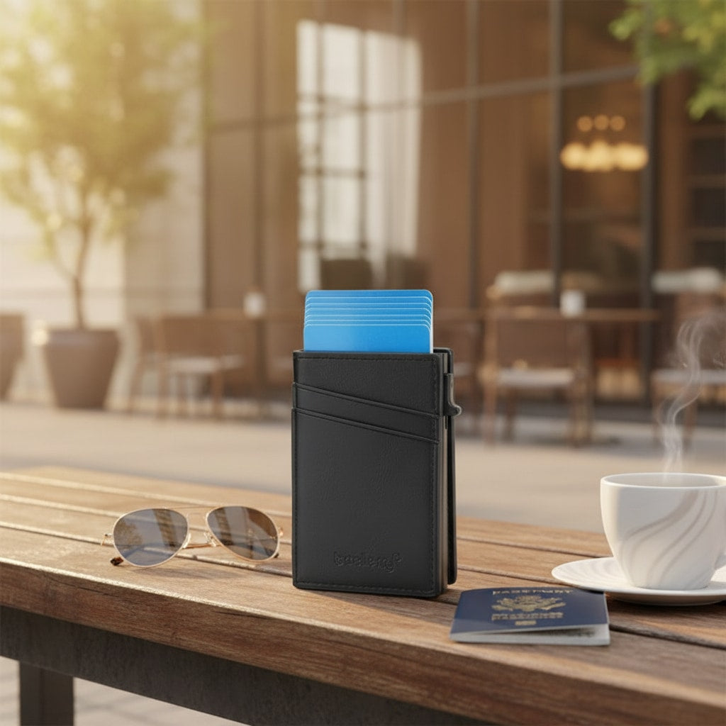 Porte Carte Simili Cuir RFID Compact | Organisez Vos Cartes Facilement | Le Sac du Voyageur