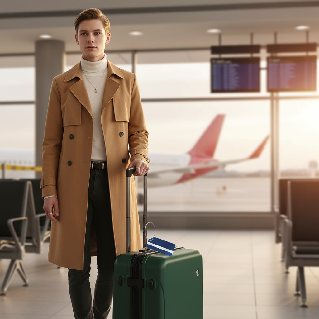 Porte Étiquette Métallique Pour Valise