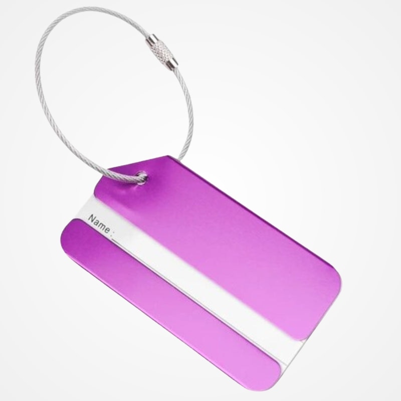Porte Étiquette Métallique Pour Valise