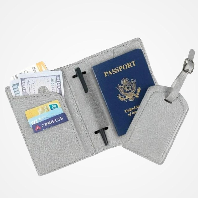 Portefeuille pour Passeport et Voyage en Simili