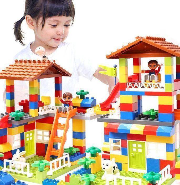 Château Lego Enfant Jouet Éducatif Coloré