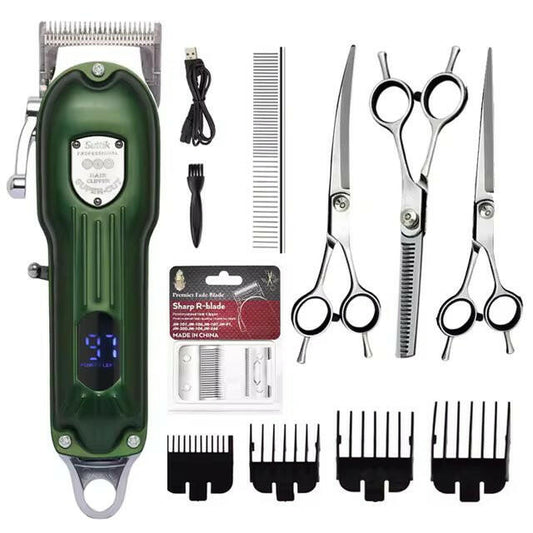Professional Dog Grooming Kit with Clippers & Scissors