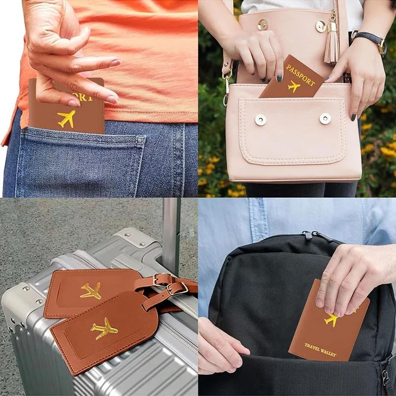 Protège Passeport Et Etiquette Valise