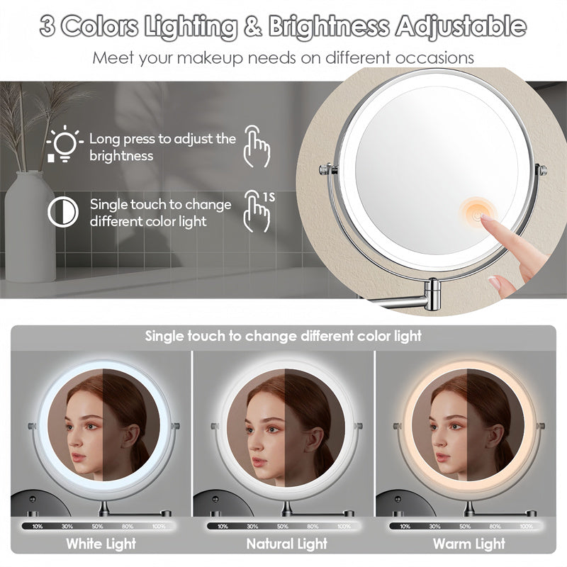 Miroir Rechargeable, LED