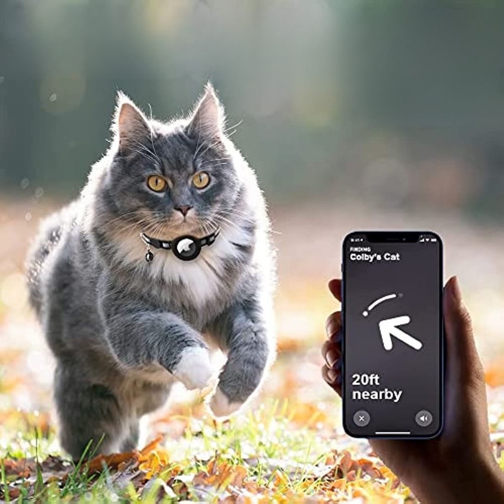 Collier Traceur GPS pour Chat, réfléchissant
