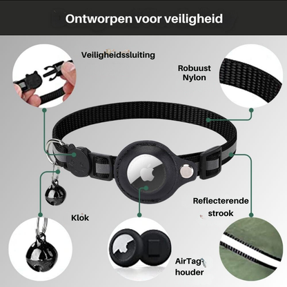 Collier Traceur GPS pour Chat, réfléchissant