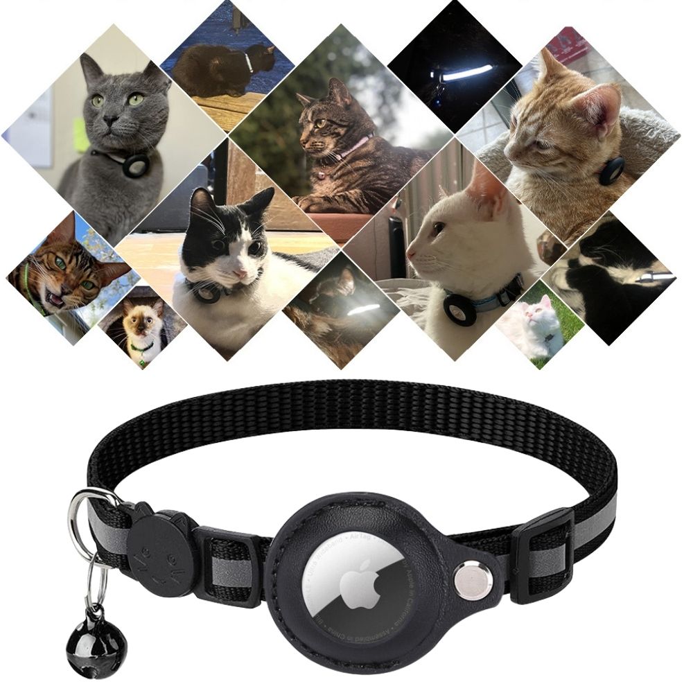 Collier Traceur GPS pour Chat, réfléchissant