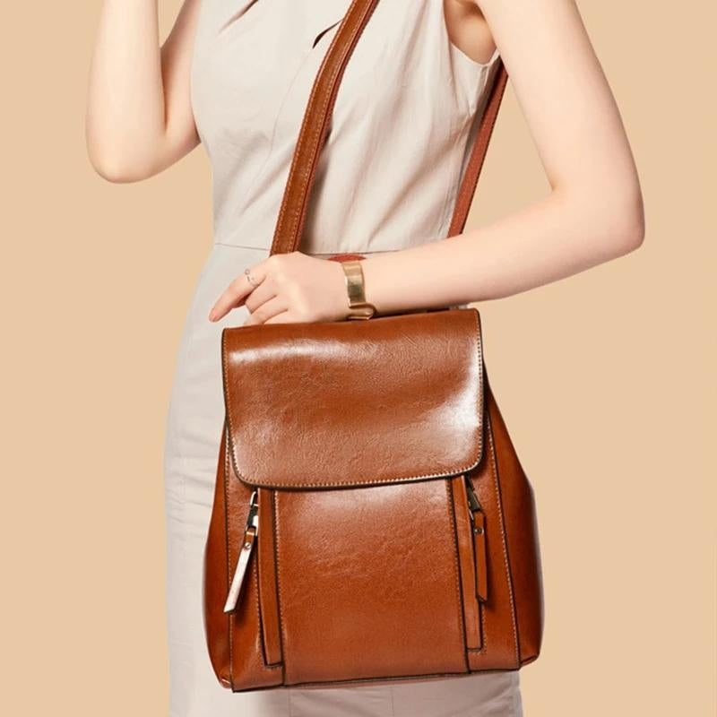 AERIS - Petit Sac À Dos En Cuir Femme