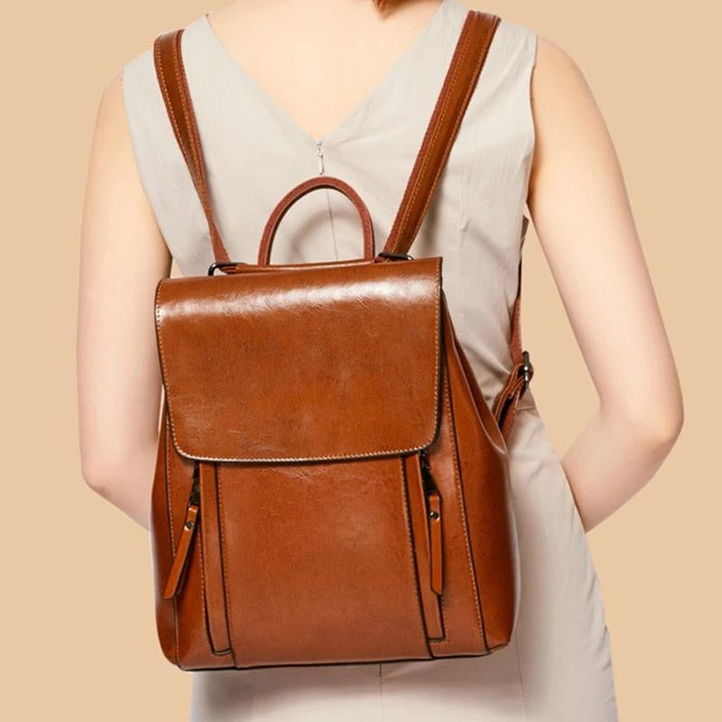AERIS - Petit Sac À Dos En Cuir Femme