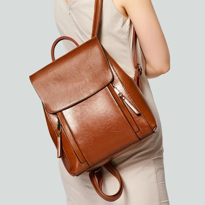 AERIS - Petit Sac À Dos En Cuir Femme