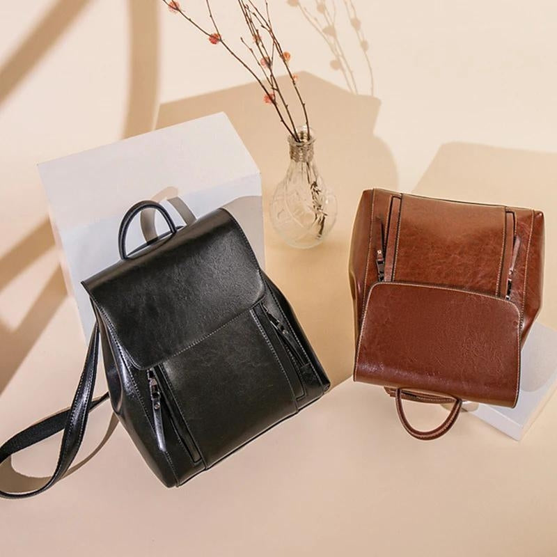 AERIS - Petit Sac À Dos En Cuir Femme