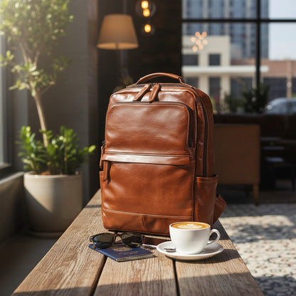 Sac à Dos Ordinateur Cuir – photo 15