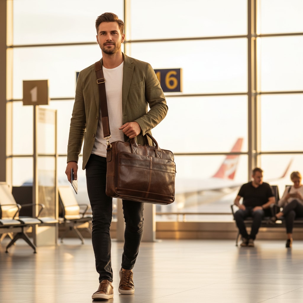 Heritage - Sacoche en Cuir Luxueuse pour Homme