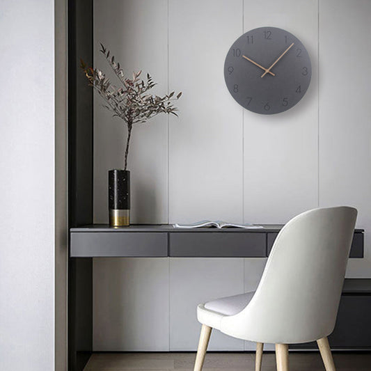 Silent Scandinavian Wall Clock – coloris Blue