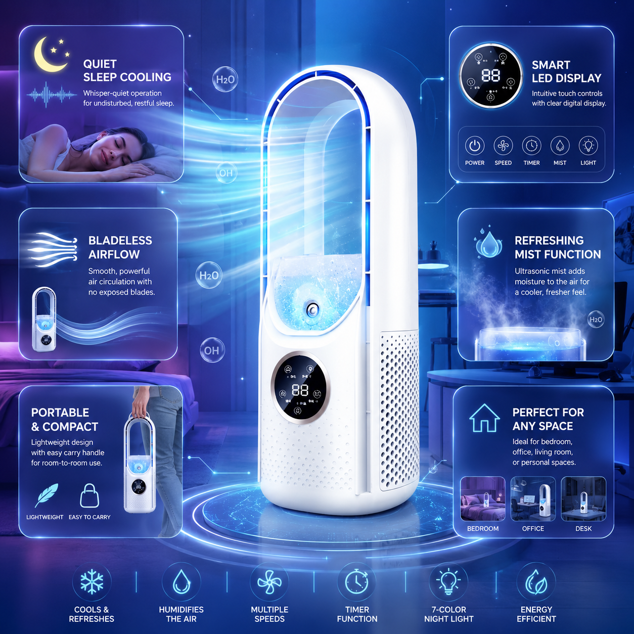 Climatiseur Portable Sans Pales