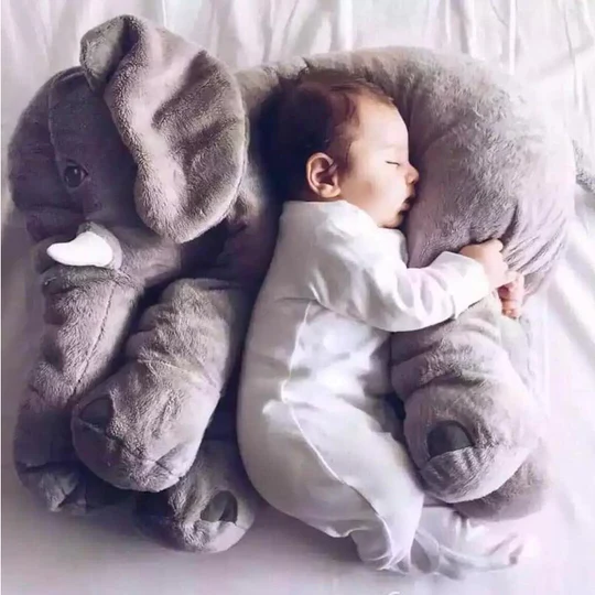 Coussin Peluche Éléphant pour Bébé