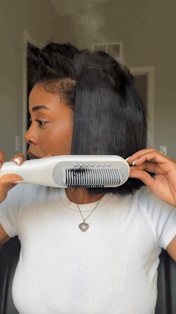 SteamLine Pro™ - Obtenez des Cheveux Lisses de Salon en 10 Minutes Sans Dommages Thermiques