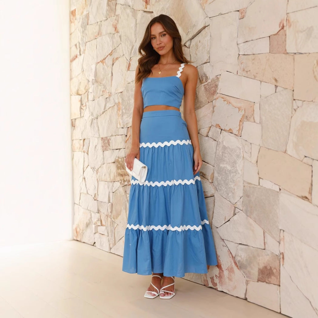 Ensemble Bustier Court à Étages Femme, longue
