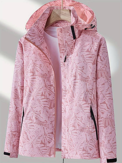 Veste Imperméable Coupe-Vent à Capuche Femme