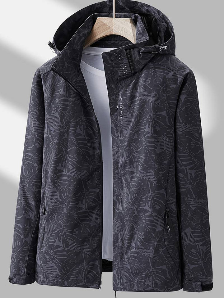 Veste Imperméable Coupe-Vent à Capuche Femme
