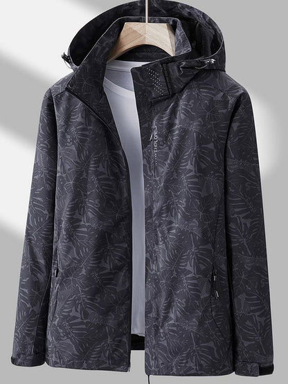 Veste Imperméable Coupe-Vent à Capuche Femme