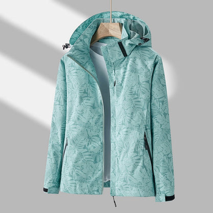 Veste Imperméable Coupe-Vent à Capuche Femme