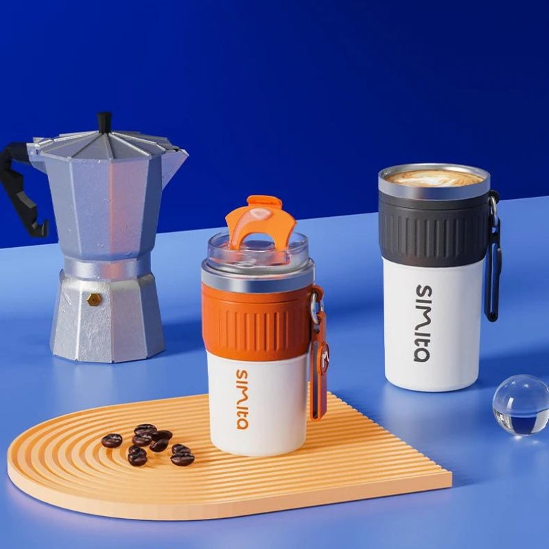 Gourde Thermos Café Voyage Inox 500ml | Boisson Chaude & Froide | Le Sac du Voyageur