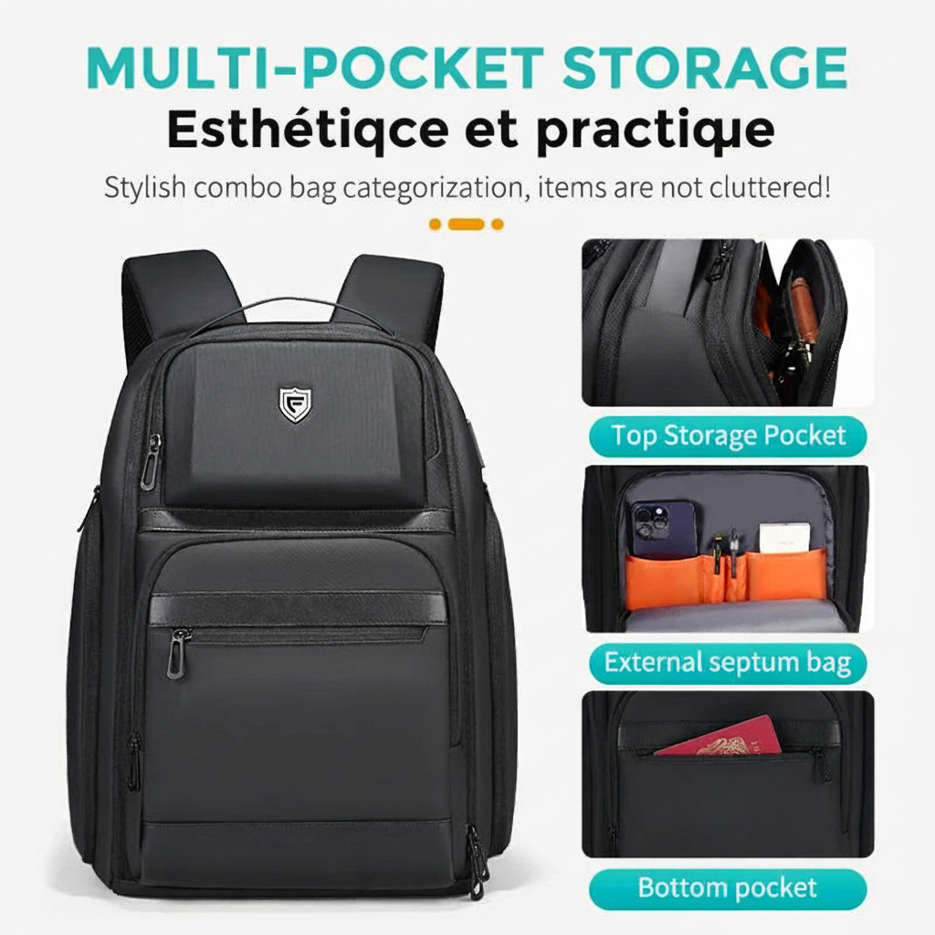 ELNATH - Sac À Dos Voyage Cabine Extensible