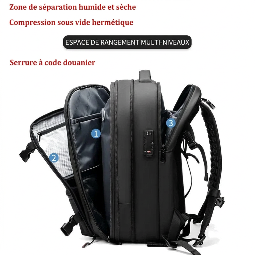 MENKENT - Sac À Dos De Compression Voyage Avec Pompe