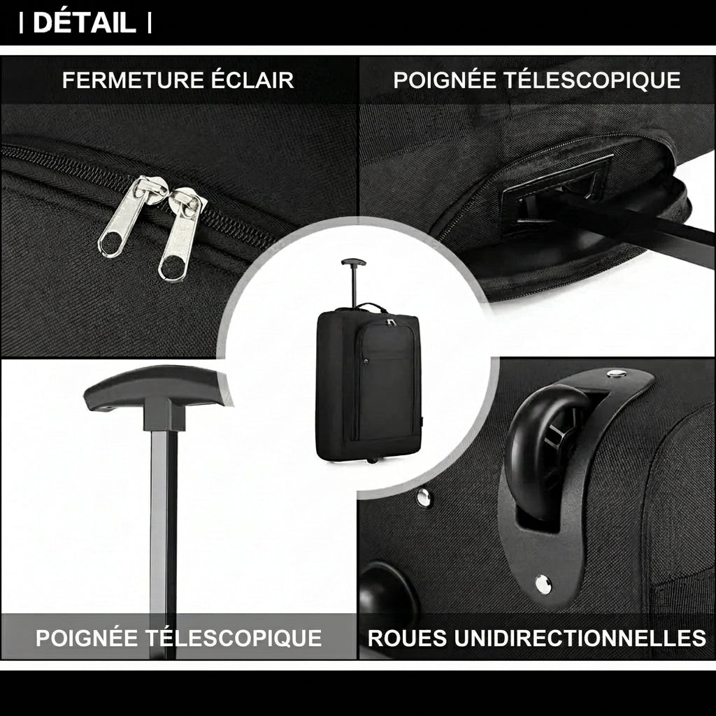 ZIBAL - Valise Trolley + Sac Cabine