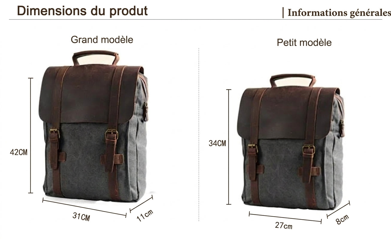 ATIK - Sac À Dos Homme Vintage