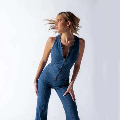 Combinaison Tendance en Jean Flatteuse Femme