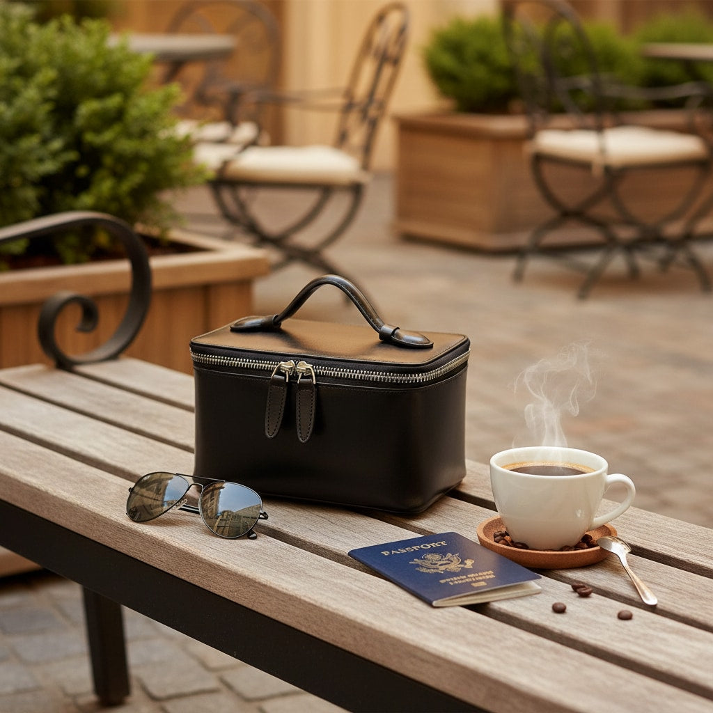 RECIF - Trousse de Toilette Cuir Personnalisable