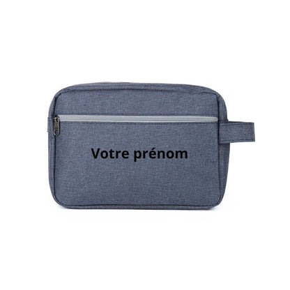 Trousse de Toilette Personnalisée avec Prénom – coloris Bleu