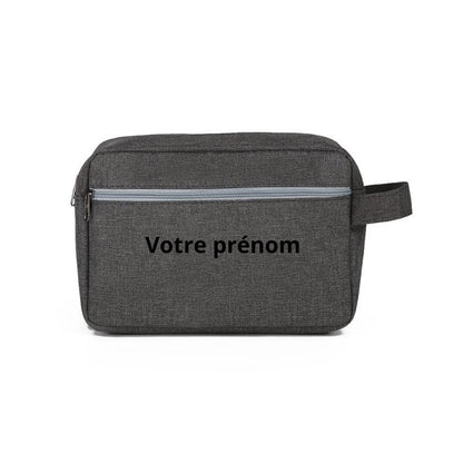 Trousse de Toilette Personnalisée avec Prénom – coloris Noir