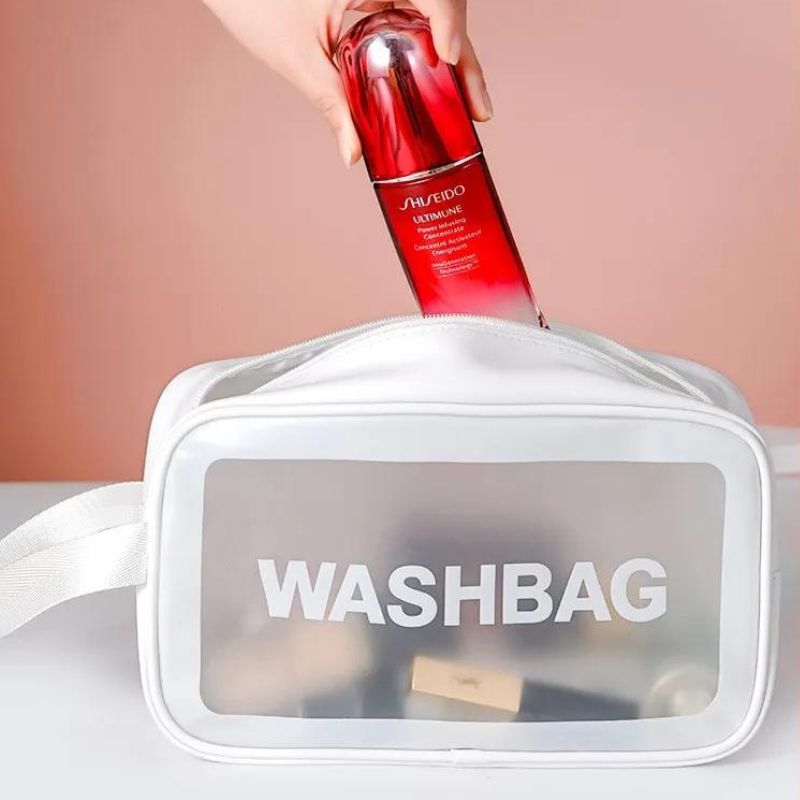 CARILIA - Trousse De Toilette Transparente Avion
