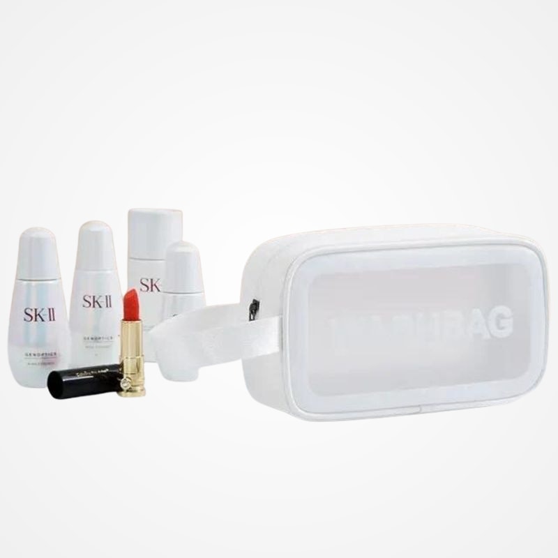 CARILIA - Trousse De Toilette Transparente Avion