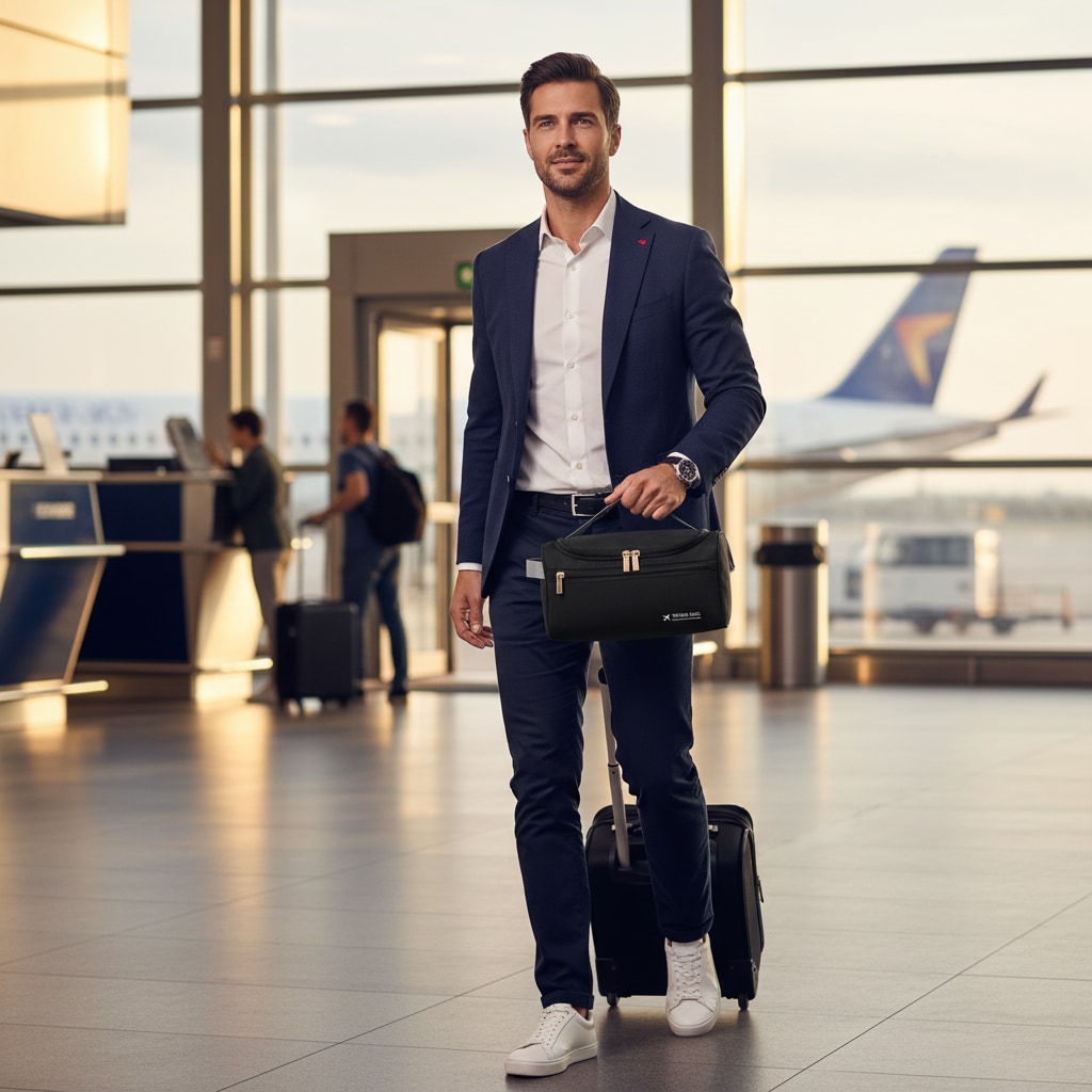 TYRRHEN - Trousse De Toilette Voyage Avion Pour Homme