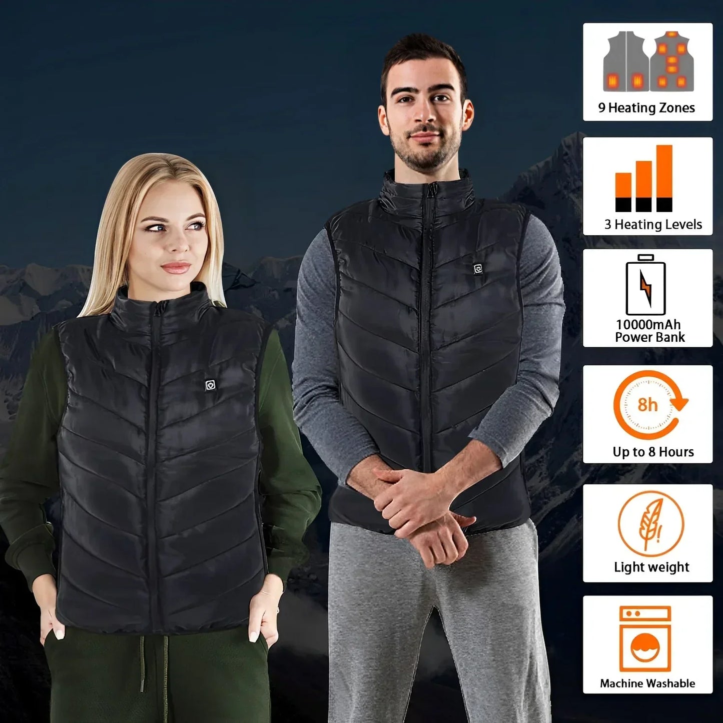 Gilet Unisexe Chauffant