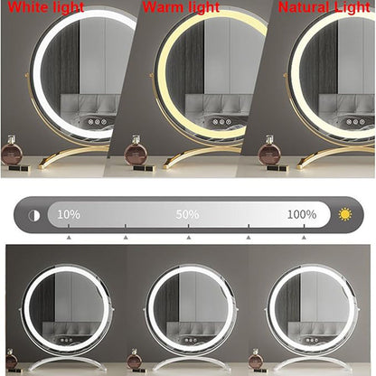Miroir de Maquillage LED Tactile – Noir