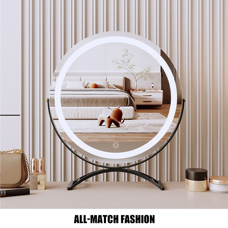 Miroir de Maquillage LED Tactile – Noir