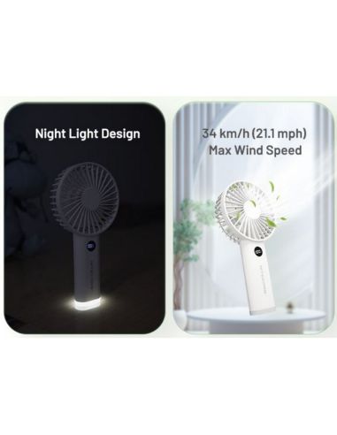 Ventilateur portable pliable NEF03 Pro avec batterie de 4 000 mAh et 5 vitesses                                         - Nitecore