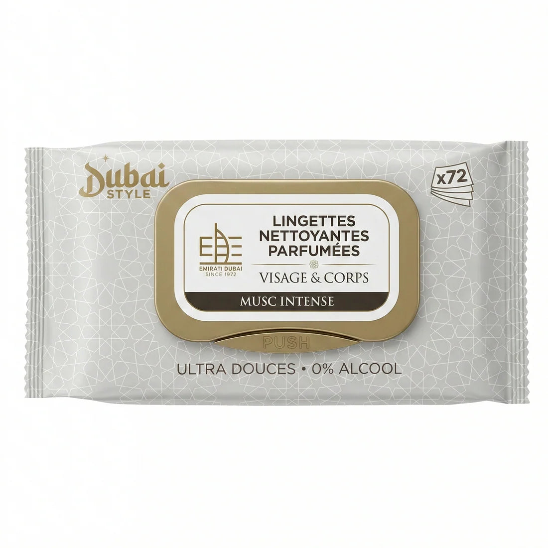 Dubai Style - Lingettes Visage et Corps Musc Intense x72