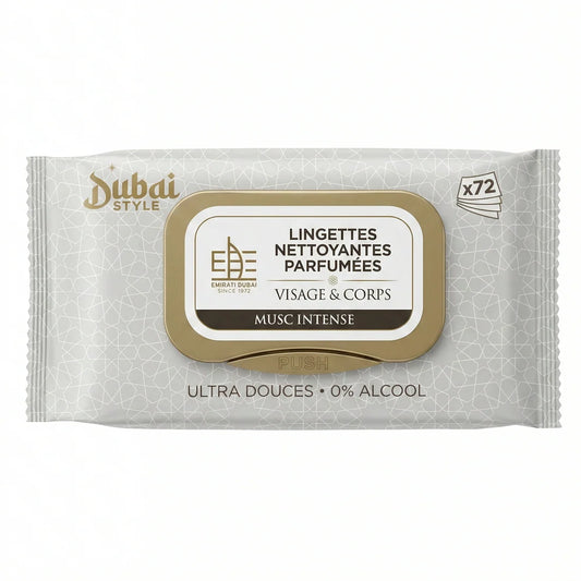 Dubai Style - Lingettes Visage et Corps Musc Intense x72