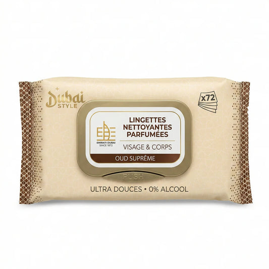 Dubai Style - Lingettes Visage et Corps Oud Sûpreme x72
